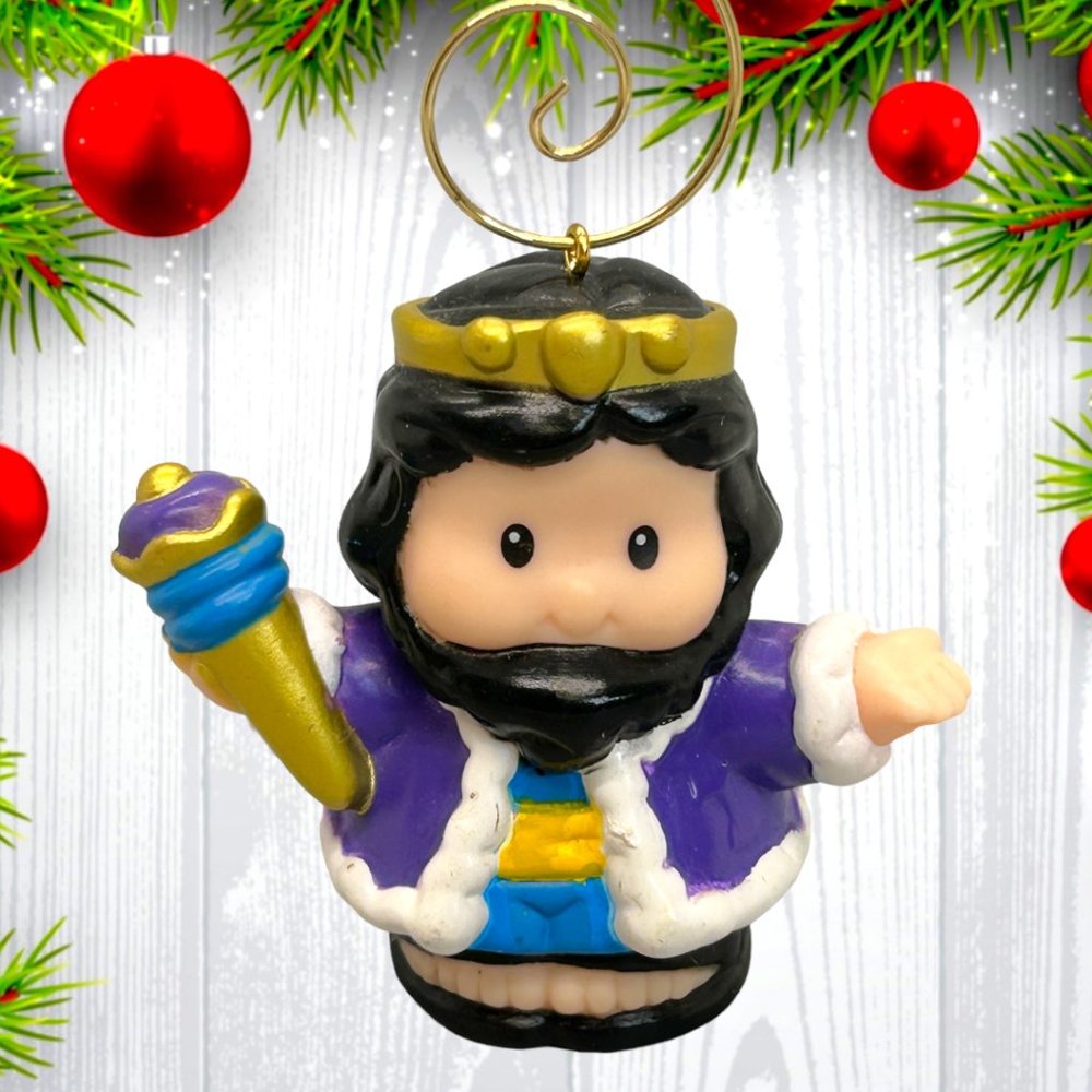 Fisher Price Little People King 2.5" ONE OF A KIND Christmas Tree Ornament